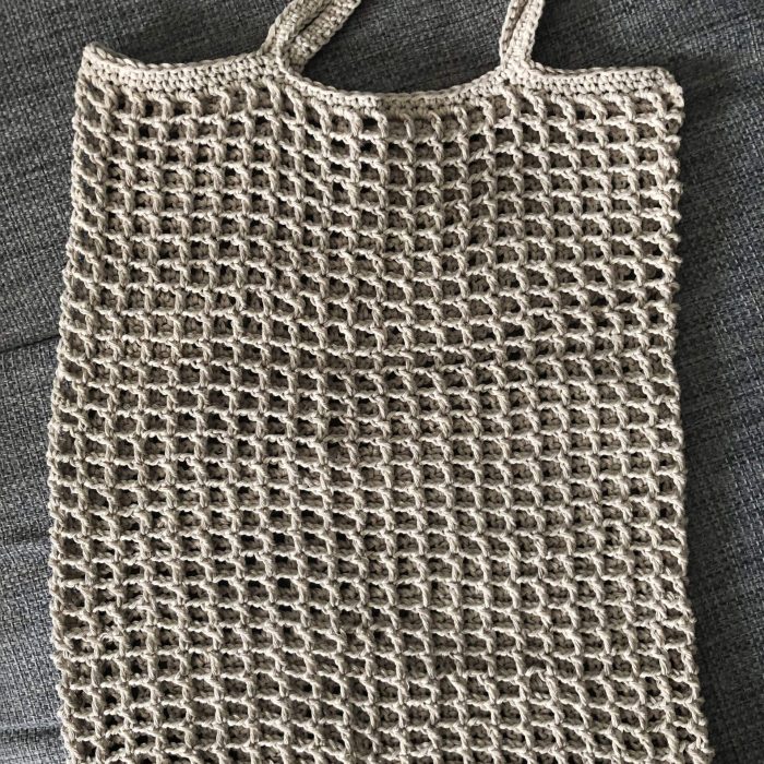 Netztasche beige
